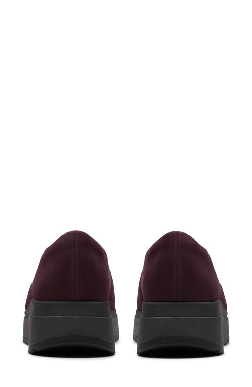 Clarksr Clarks(r) Loriini West Platform Wedge Loafer In Plum