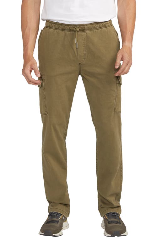 Silver Jeans Co. Pull-On Twill Cargo Pants Olive at Nordstrom,