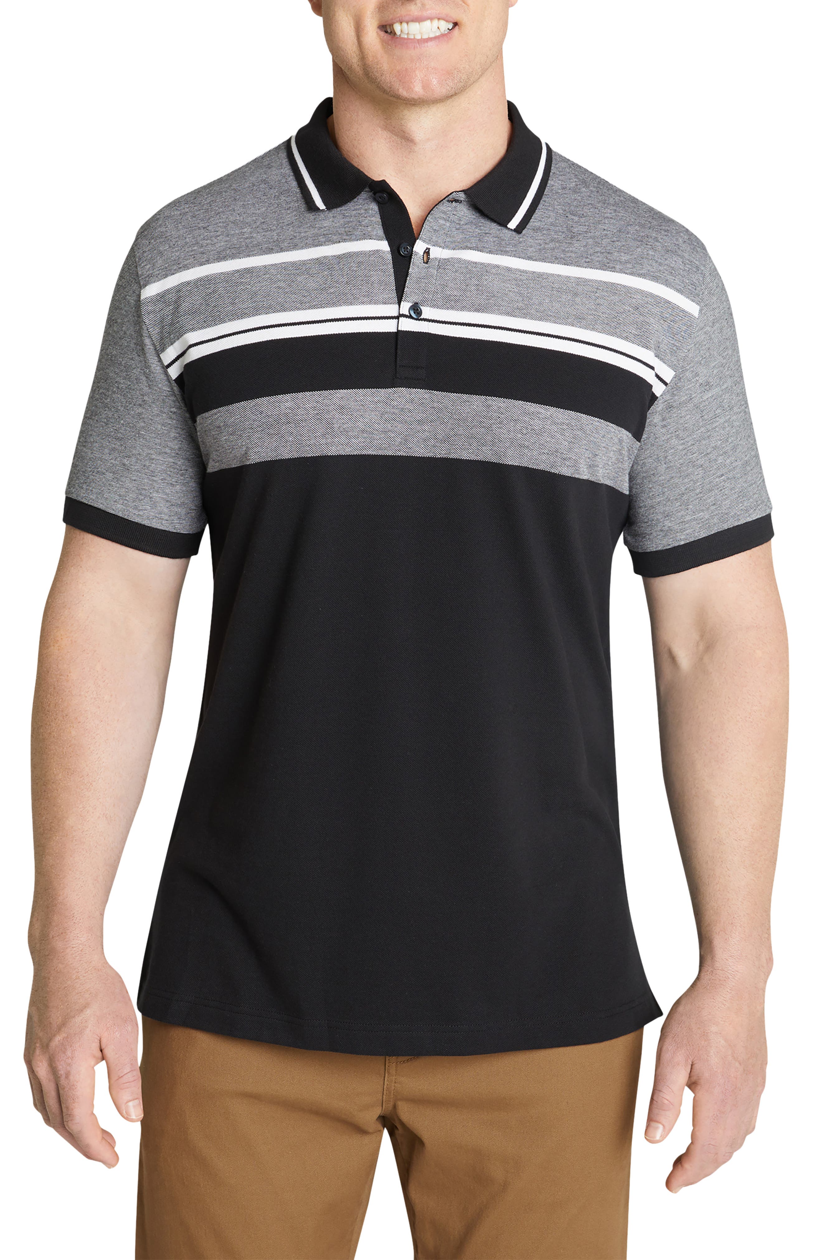 Obey Mens Johnny Zip Ss Polo 