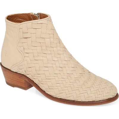 Frye Carson Woven Bootie- Beige
