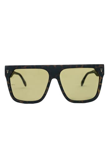 Shop Mita Sustainable Eyewear 59mm Square Sunglasses In Matte Demi/matte Demi