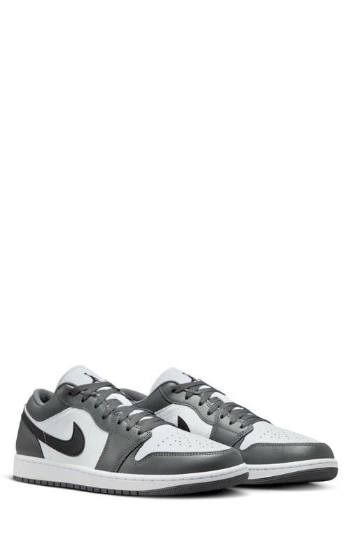 Jordan Air 1 Low Sneaker In White/iron Grey/black