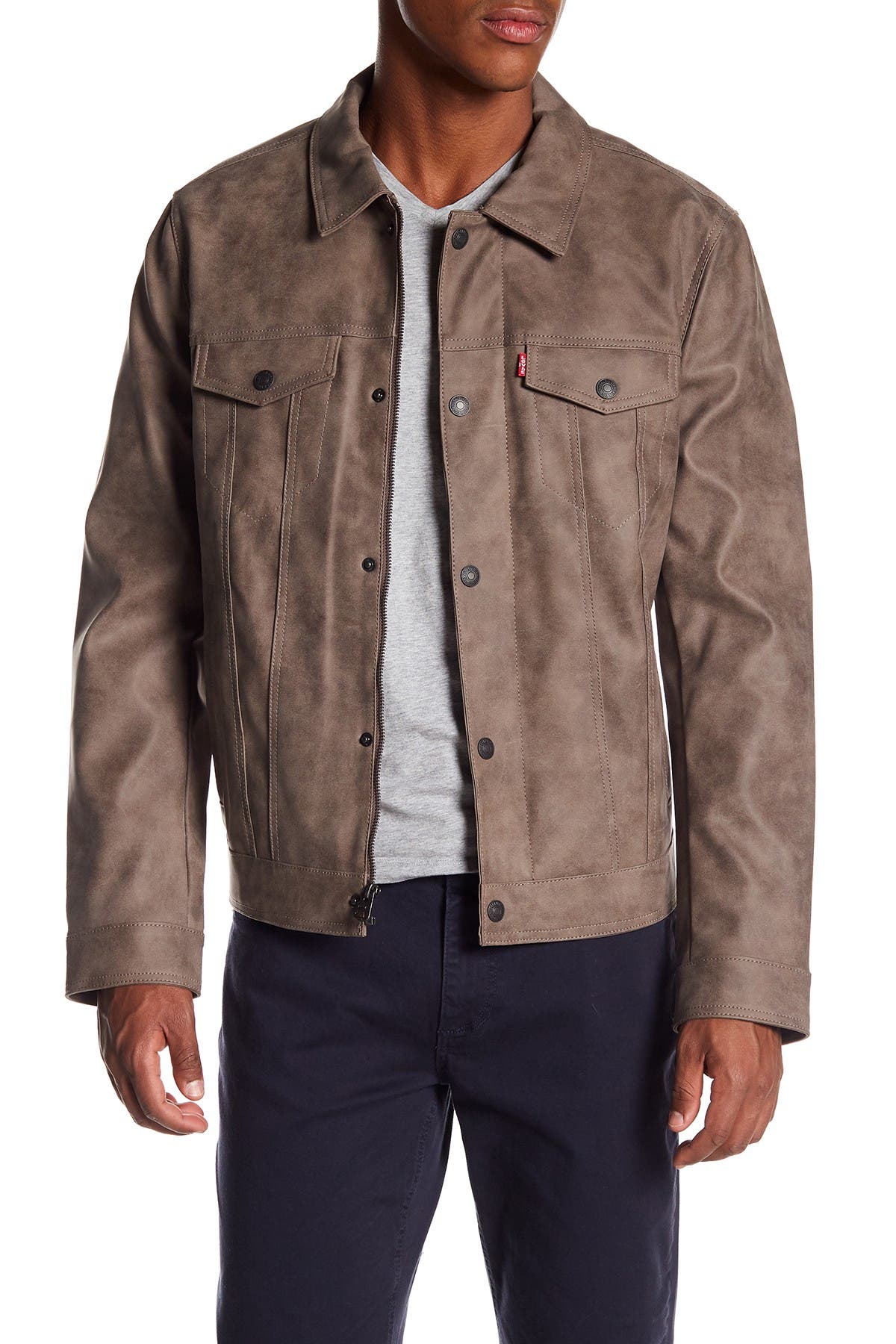 levis suede trucker
