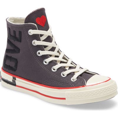Converse Chuck Taylor All Star 70 Love Fearlessly High Top Sneaker- Grey