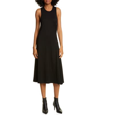 Rag & Bone Luca Lace-Up Midi Dress, Black