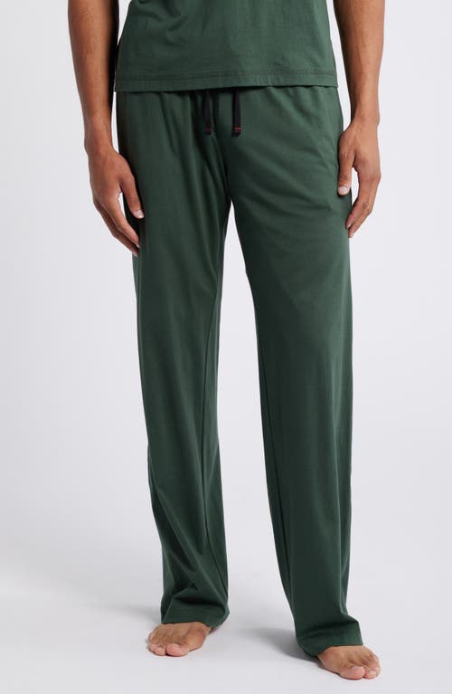 Daniel Buchler Peruvian Pima Cotton Lounge Trousers In Deep Forest