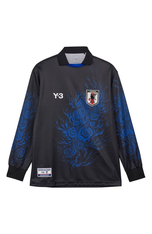 Shop Y-3 X Jfa Long Sleeve Recycled Polyester T-shirt In Black