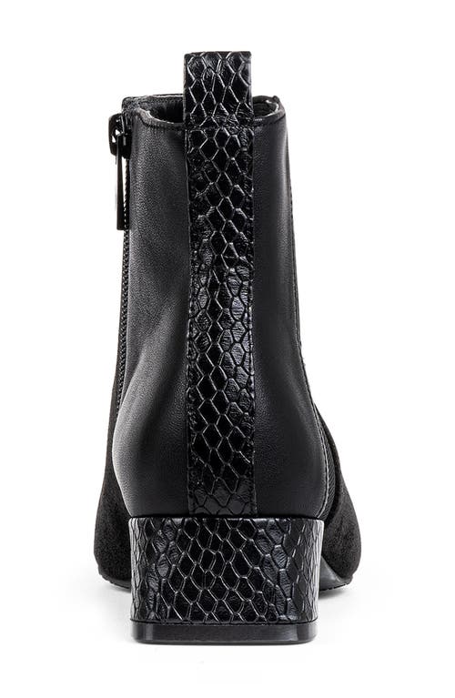 Donald Pliner Square Toe Boot In Black