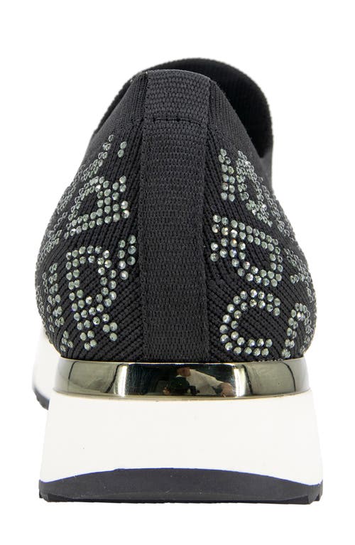 Reaction Kenneth Cole Cameron Jewel Jogger Sneaker In Black Logo