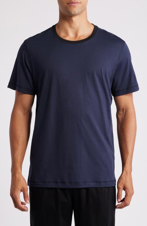 Daniel Buchler Peruvian Pima Cotton Crewneck T-Shirt in Midnight 