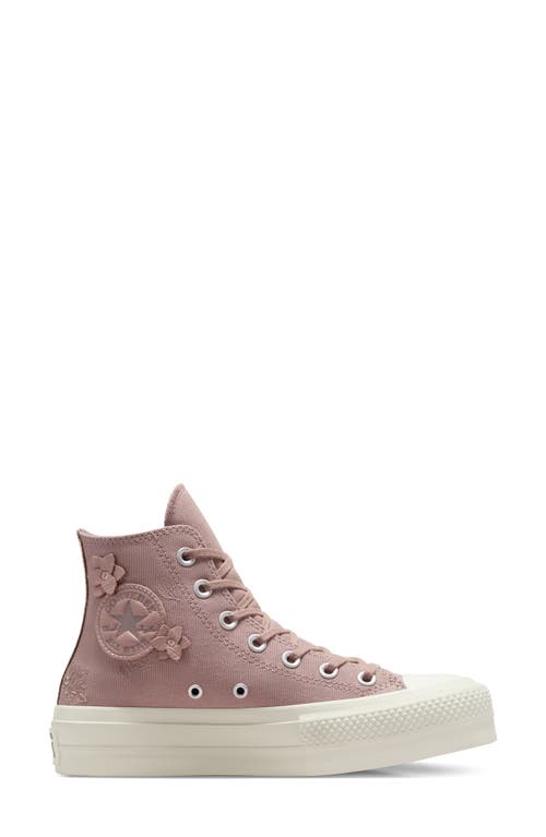 Converse Chuck Taylor® All Star® Lift High Top Sneaker In Bite The Dust/pure Pumice