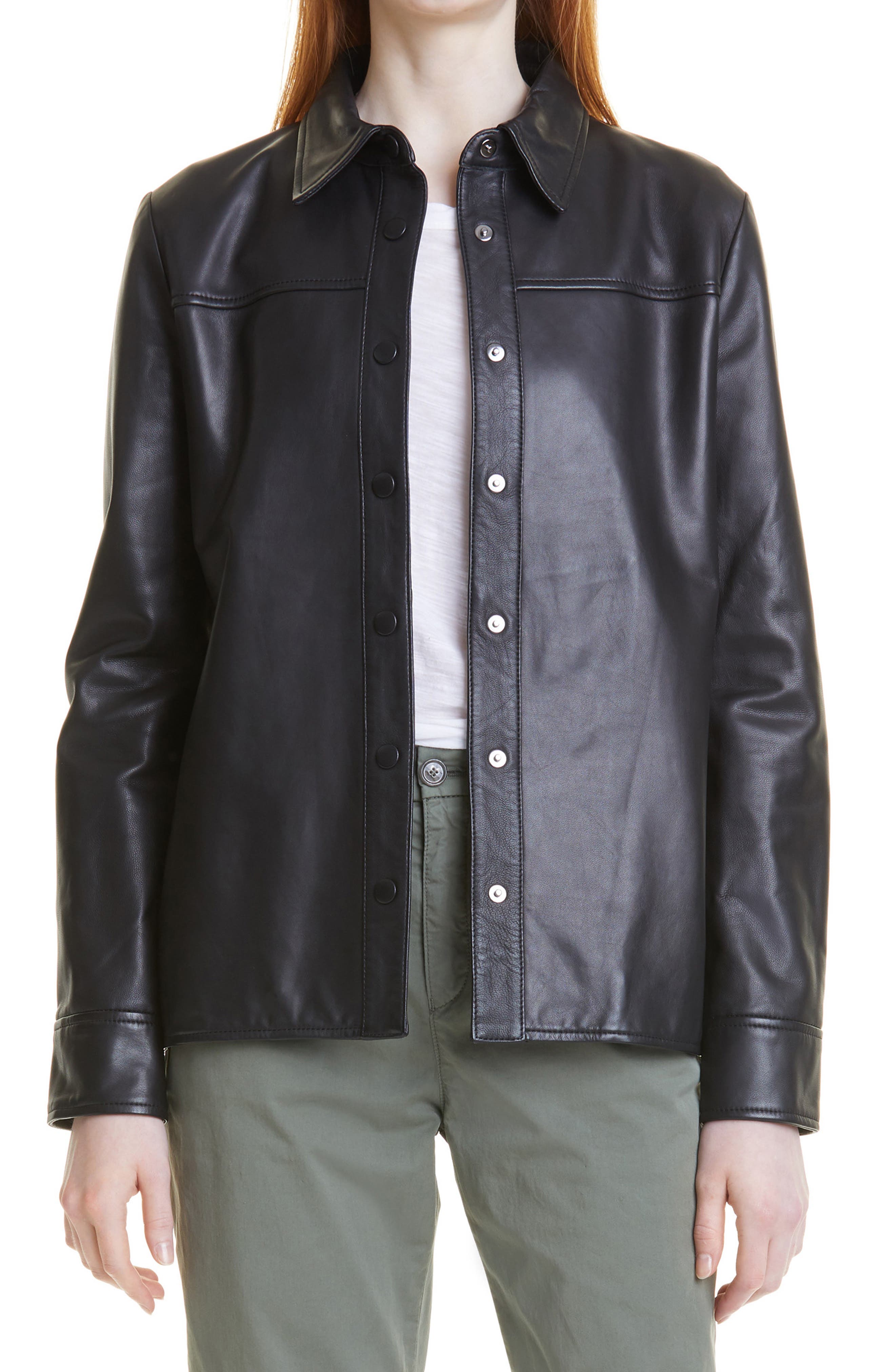 womens boss leather jacket