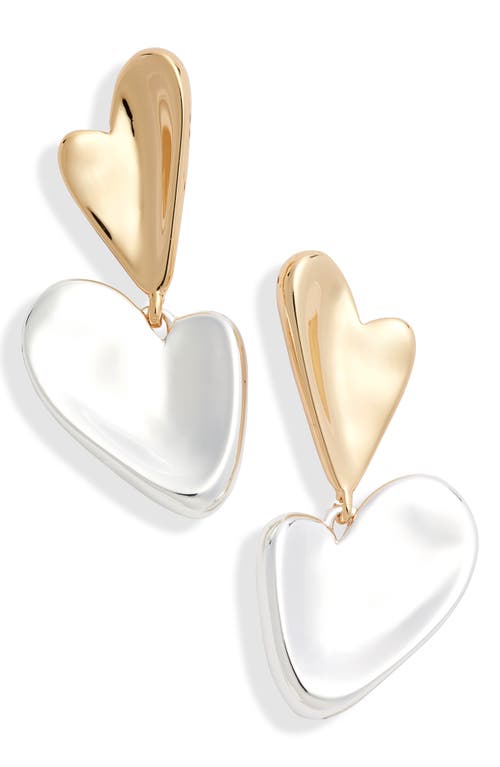 Jenny Bird Layla Heart Drop Earrings in Gold