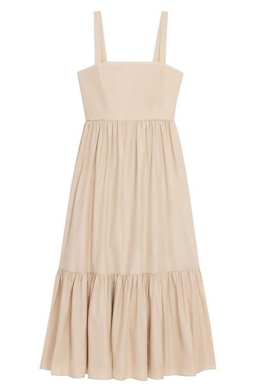 Shop Theory Dr. Soft Tiered Maxi Sundress In Soft Gold