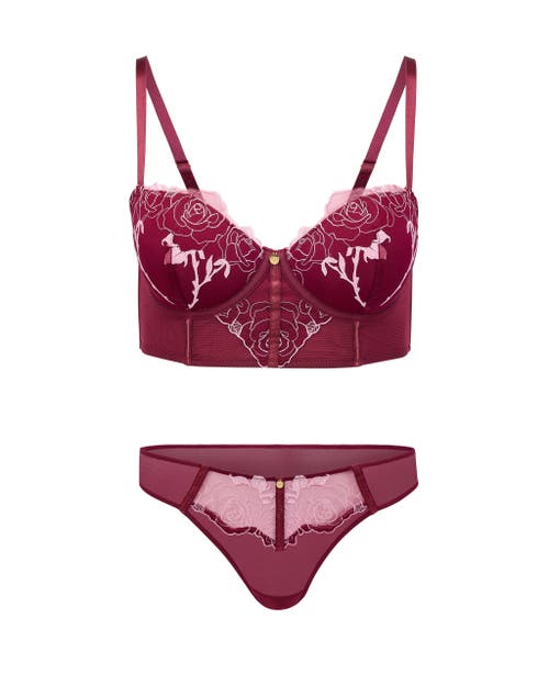 Adore Me Rosita Contour Demi Bra In Dark Purple