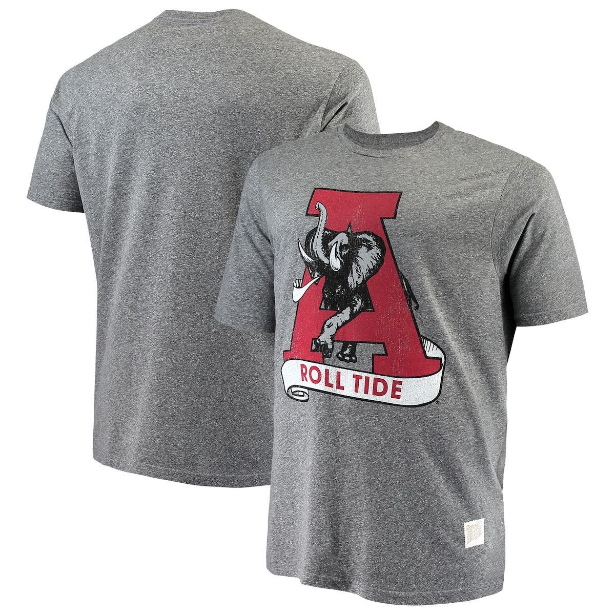 UPC 191260452392 product image for Men's Original Retro Brand Gray Alabama Crimson Tide Big & Tall Tri-Blend T-Shir | upcitemdb.com