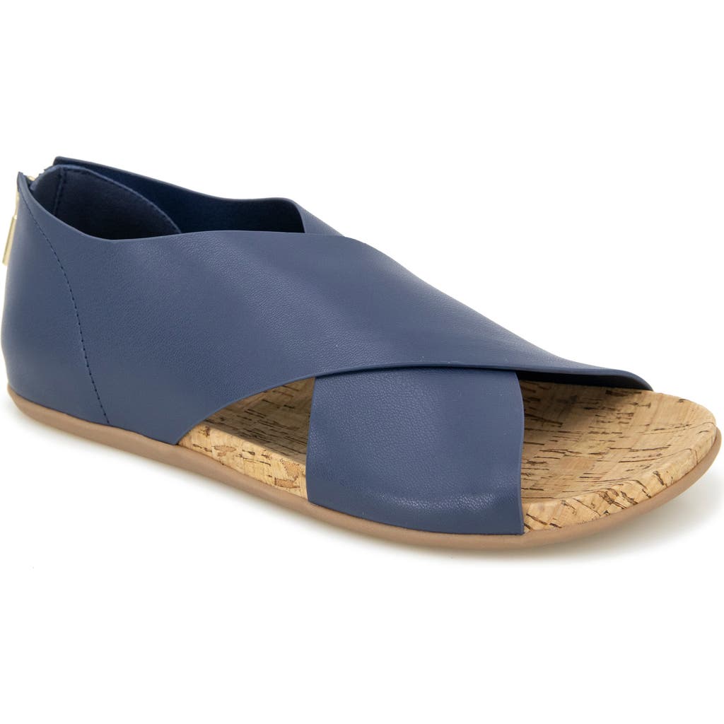 Reaction Kenneth Cole Selena Sandal In Navy Stretch