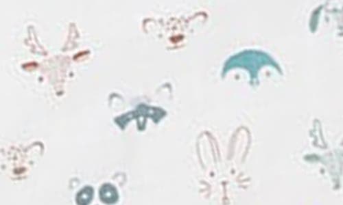 Little Unicorn Cotton Muslin & Terry Hooded Towel In Animal Crowd