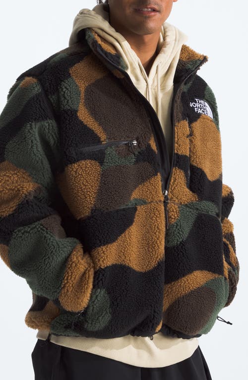 Shop The North Face Denali X Jacket In Tnf Black Block Camo Print