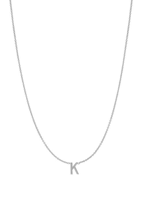 BYCHARI Initial Pendant Necklace in 14K Gold-K at Nordstrom