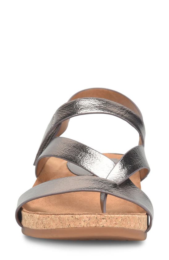 Eurosoft Gianetta Ankle Strap Sandal In Pewter Croco