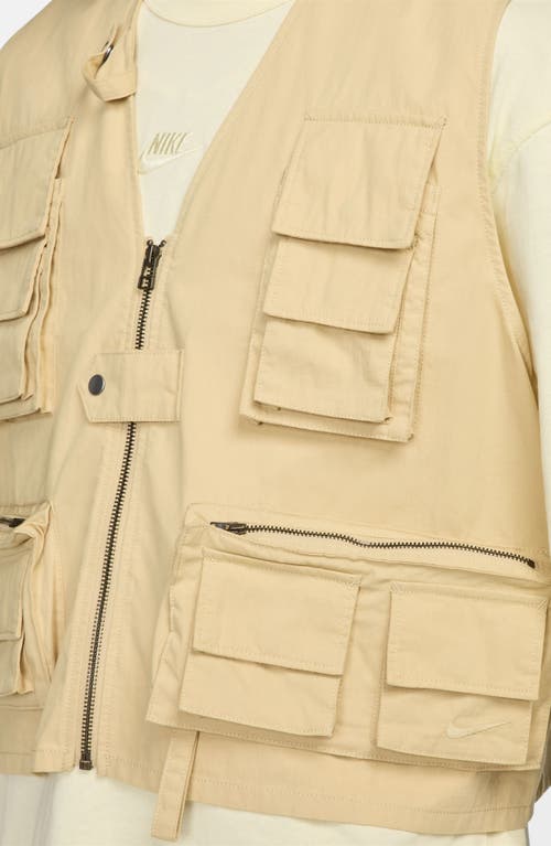 Shop Nike Life Utility Vest In Sesame/sesame