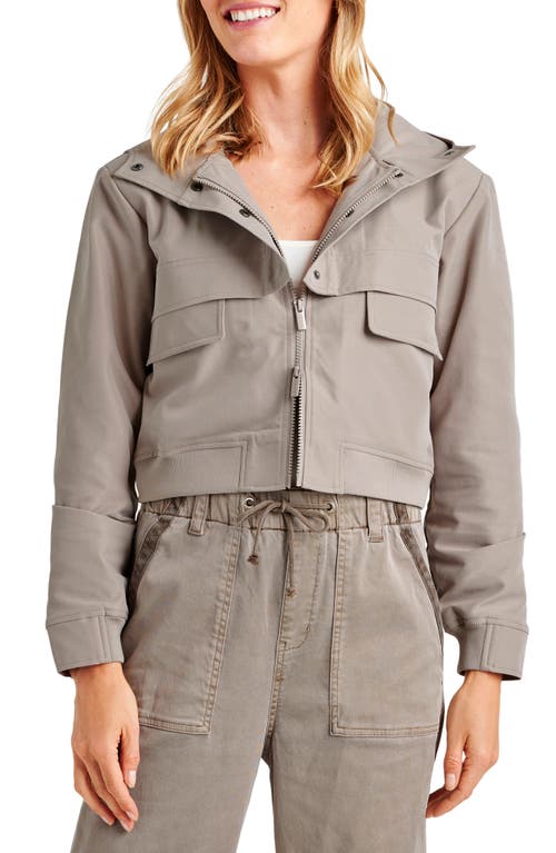 Splendid Arizona Crop Hooded Jacket In Tawny