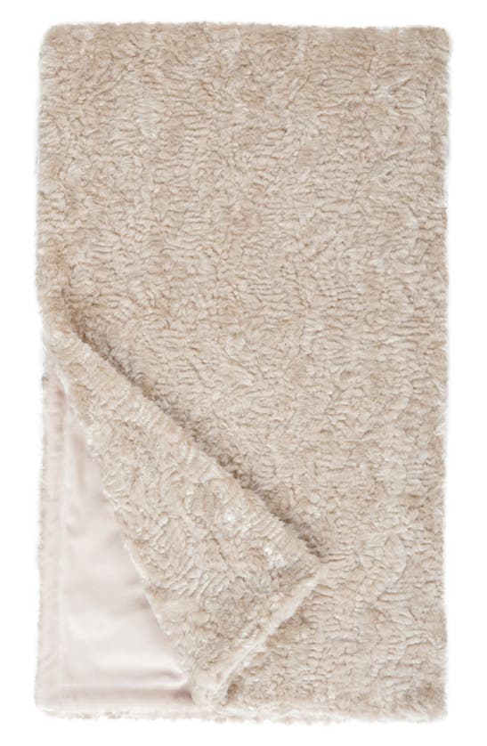 Donna Salyers Fabulous-furs Signature Series Vintage Faux Fur Throw In Pink