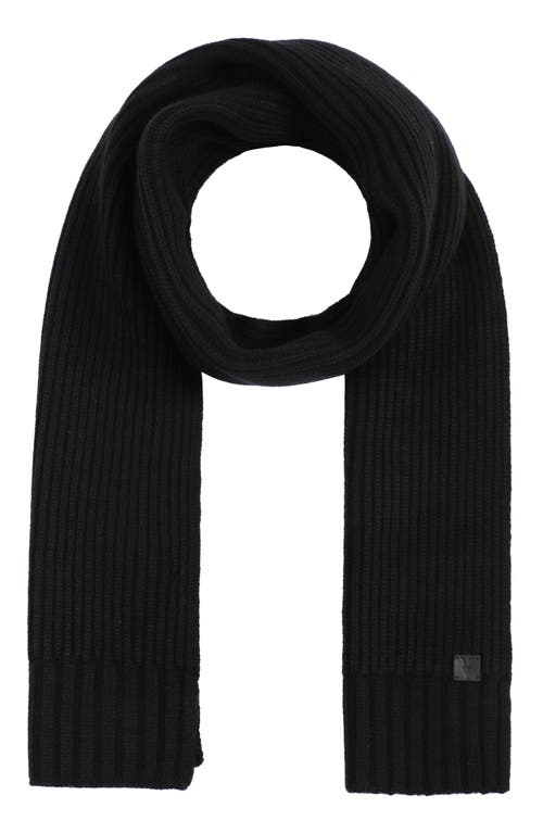 AllSaints Rib Knit Scarf in Black