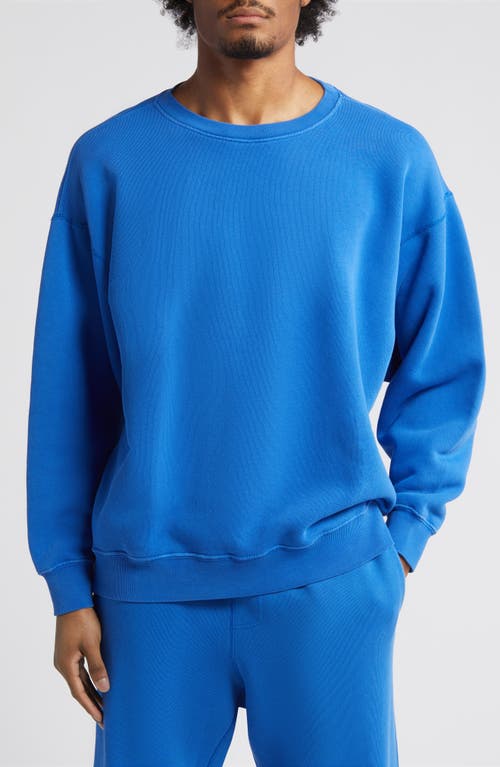 Core Oversize Crewneck Sweatshirt in Vintage Cobalt