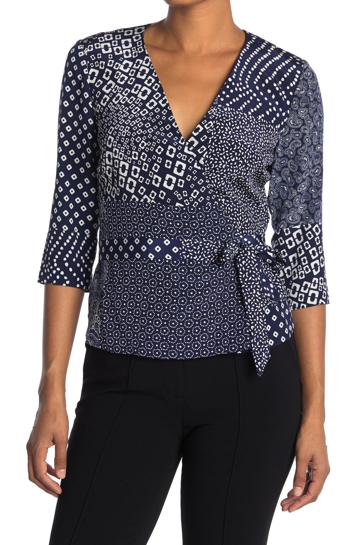 diane von furstenberg wrap blouse