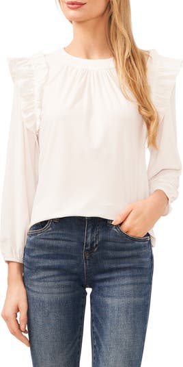 CeCe Ruffle Knit Top | Nordstrom