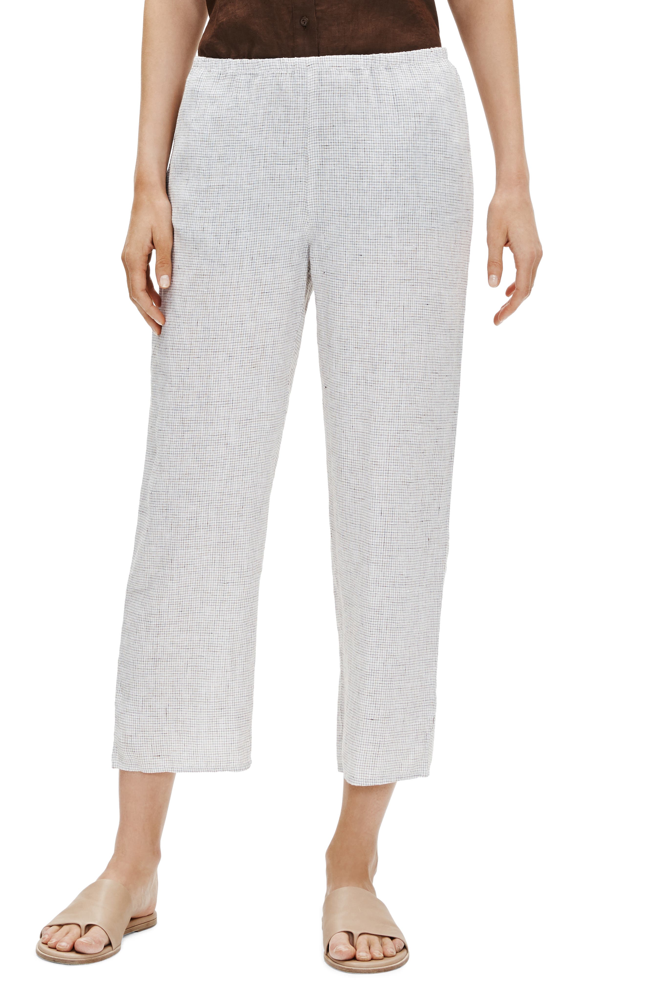 eileen fisher white pants