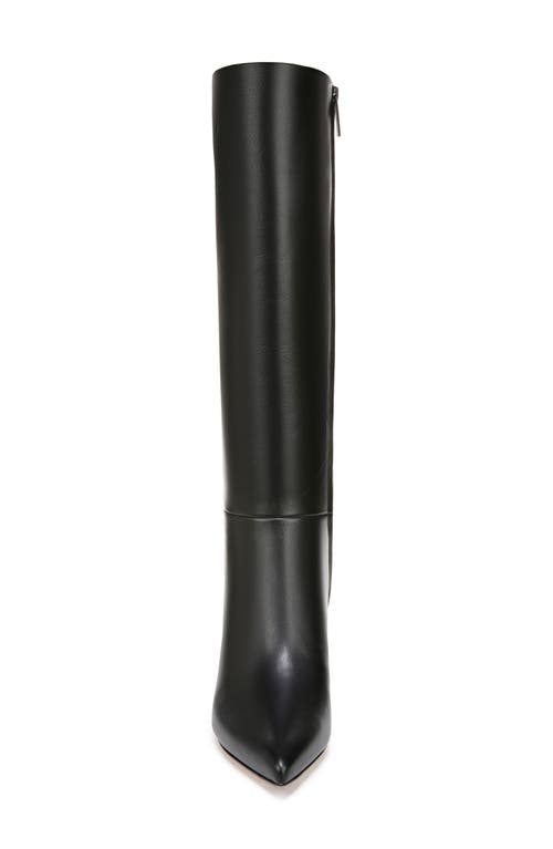 Shop Veronica Beard Lisa Knee High Boot In Black Leather/black Zipper