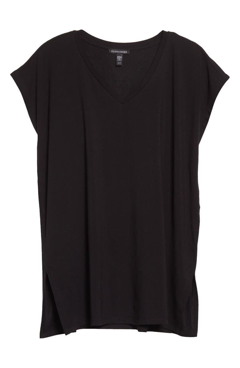 Eileen Fisher V-Neck Long Boxy Top | Nordstrom