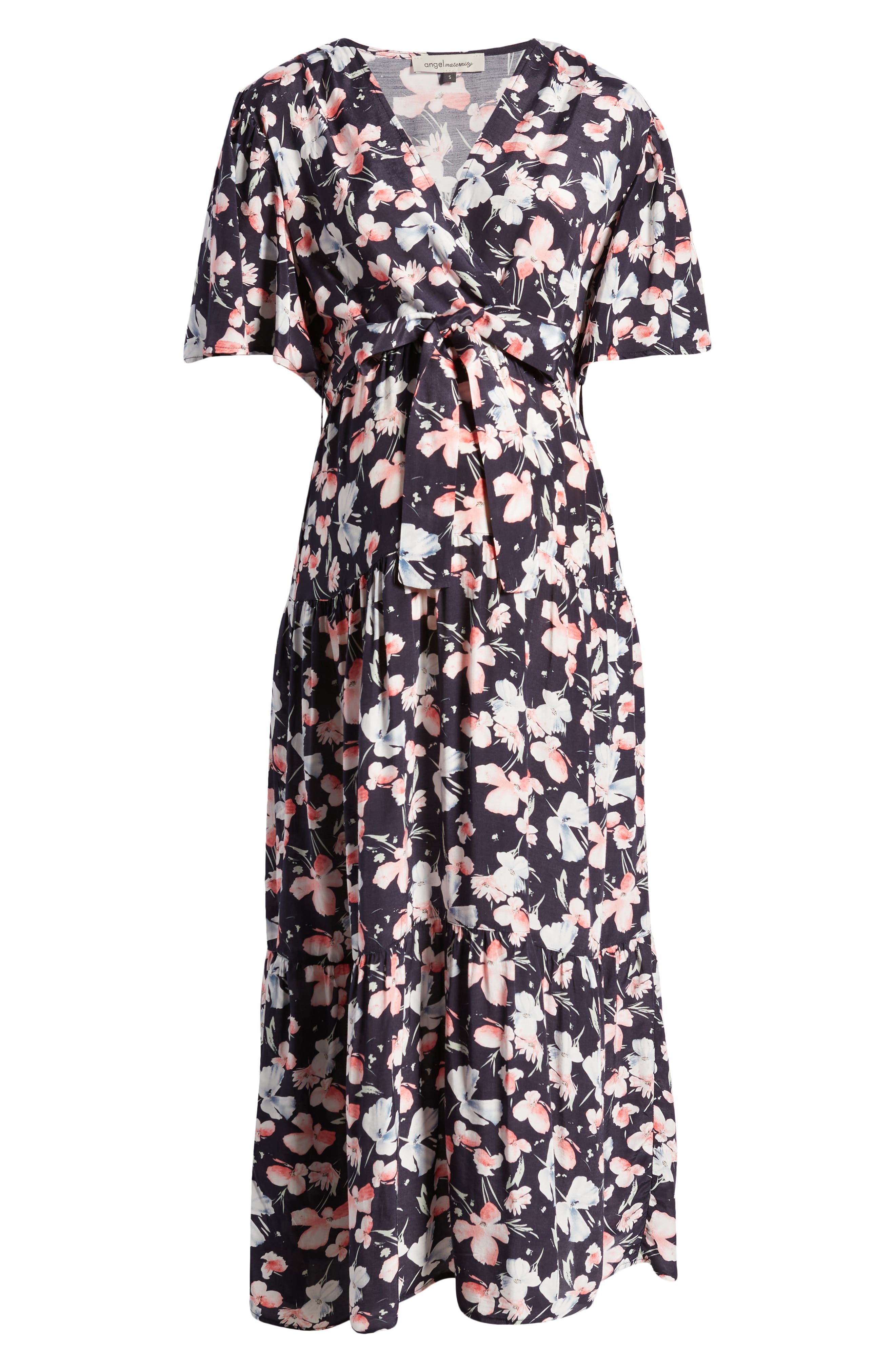Angel Maternity Floral Faux Wrap Maternity Maxi Dress Nordstrom