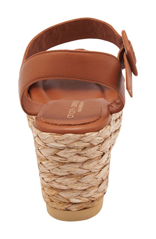 Andre Assous Cecilia Platform Wedge Sandal In Cognac ModeSens