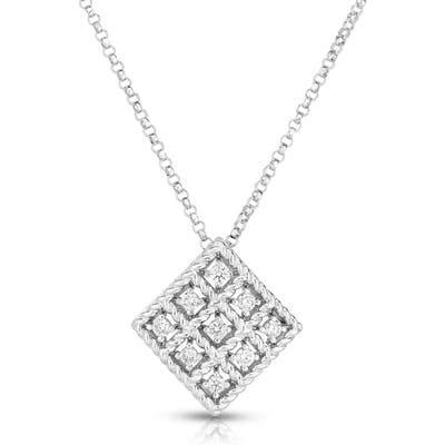 Roberto Coin Byzantine Barocco Diamond Pendant Necklace
