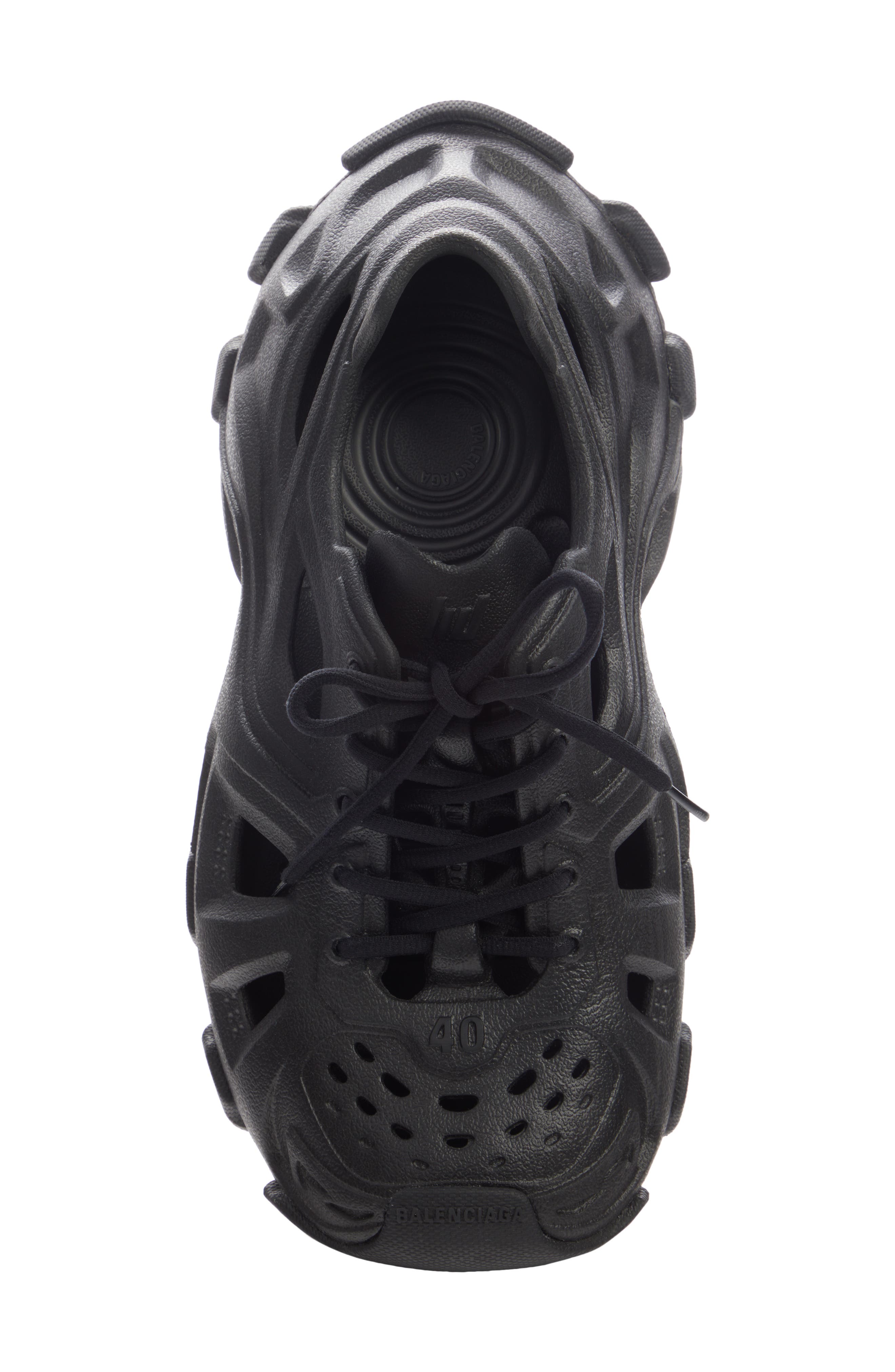 Balenciaga HD Lace-Up EVA Sneaker in Black | Smart Closet