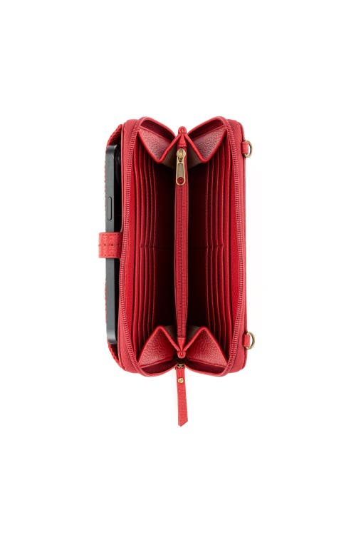 The Sak Iris Smartphone Crossbody In Scarlet