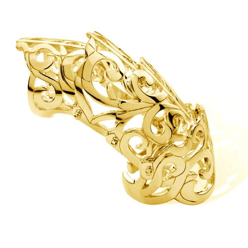 Lucy Quartermaine Elements Full Armour Ring In Gold