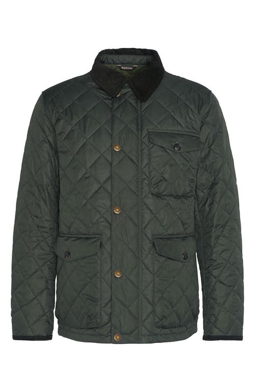 Shop Barbour Hornby Quilted Jacket In Sage