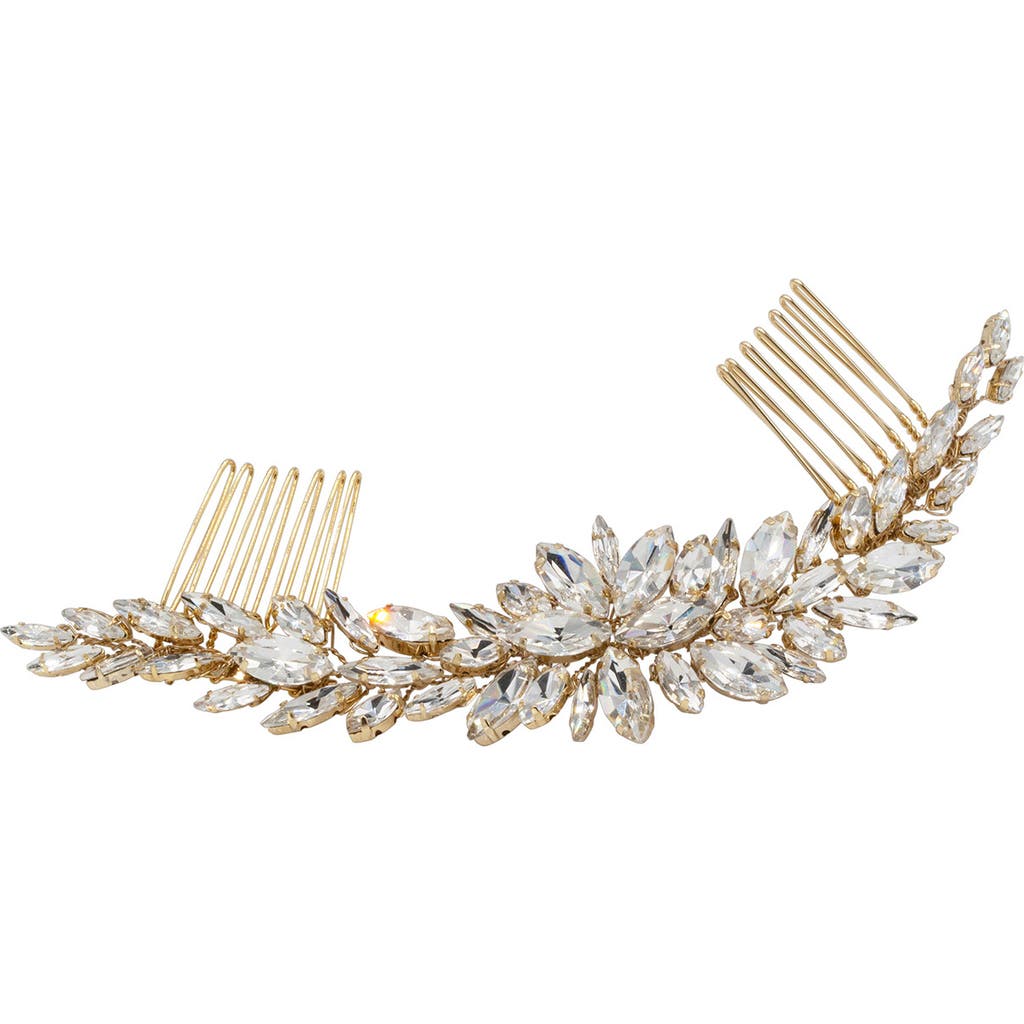 Brides And Hairpins Brides & Hairpins Seona Crystal Halo In Gold