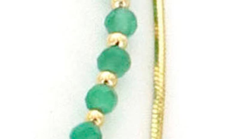 Shop Panacea Bead, Freshwater Pearl & Chain Two-row Necklace In Green