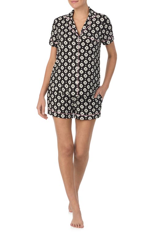 Shop Kate Spade New York Short Pajamas In Black Print