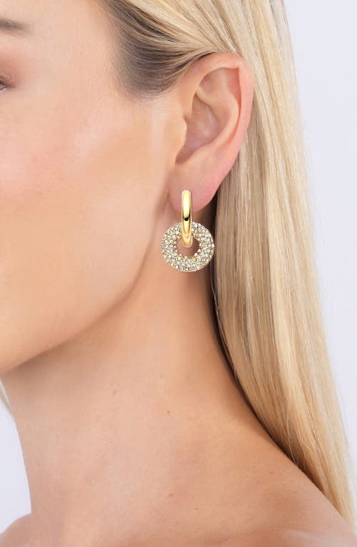 Eye Candy Los Angeles Lucie Cz Sparkle Drop Earrings In Gold