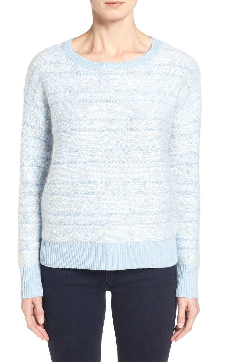 Nordstrom Collection Fair Isle Wool & Cashmere Crewneck Sweater | Nordstrom