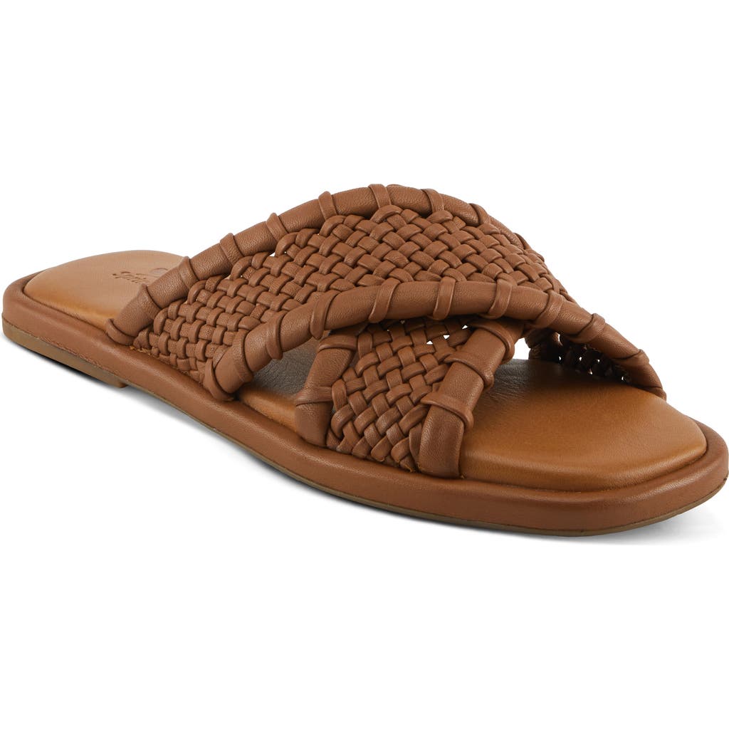 Spring Step Montauk Slide Sandal In Brown