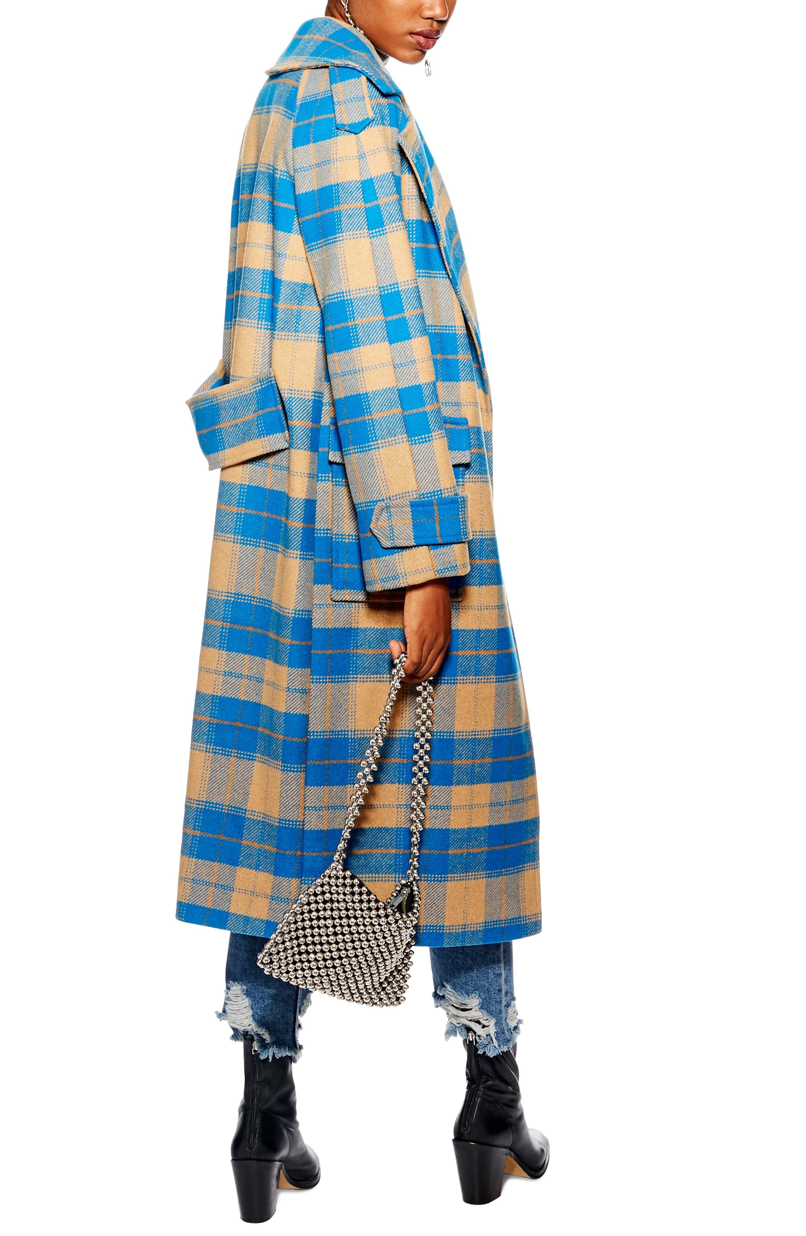 piper check jacket topshop