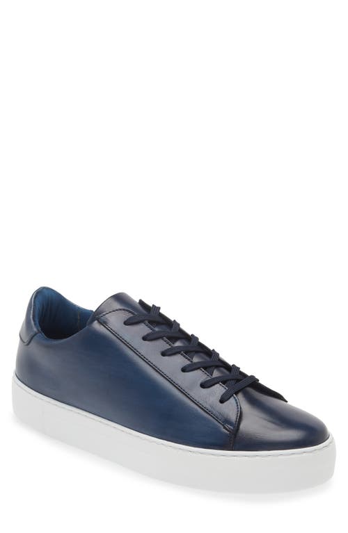 G Brown Ace Low Top Leather Sneaker In Blue